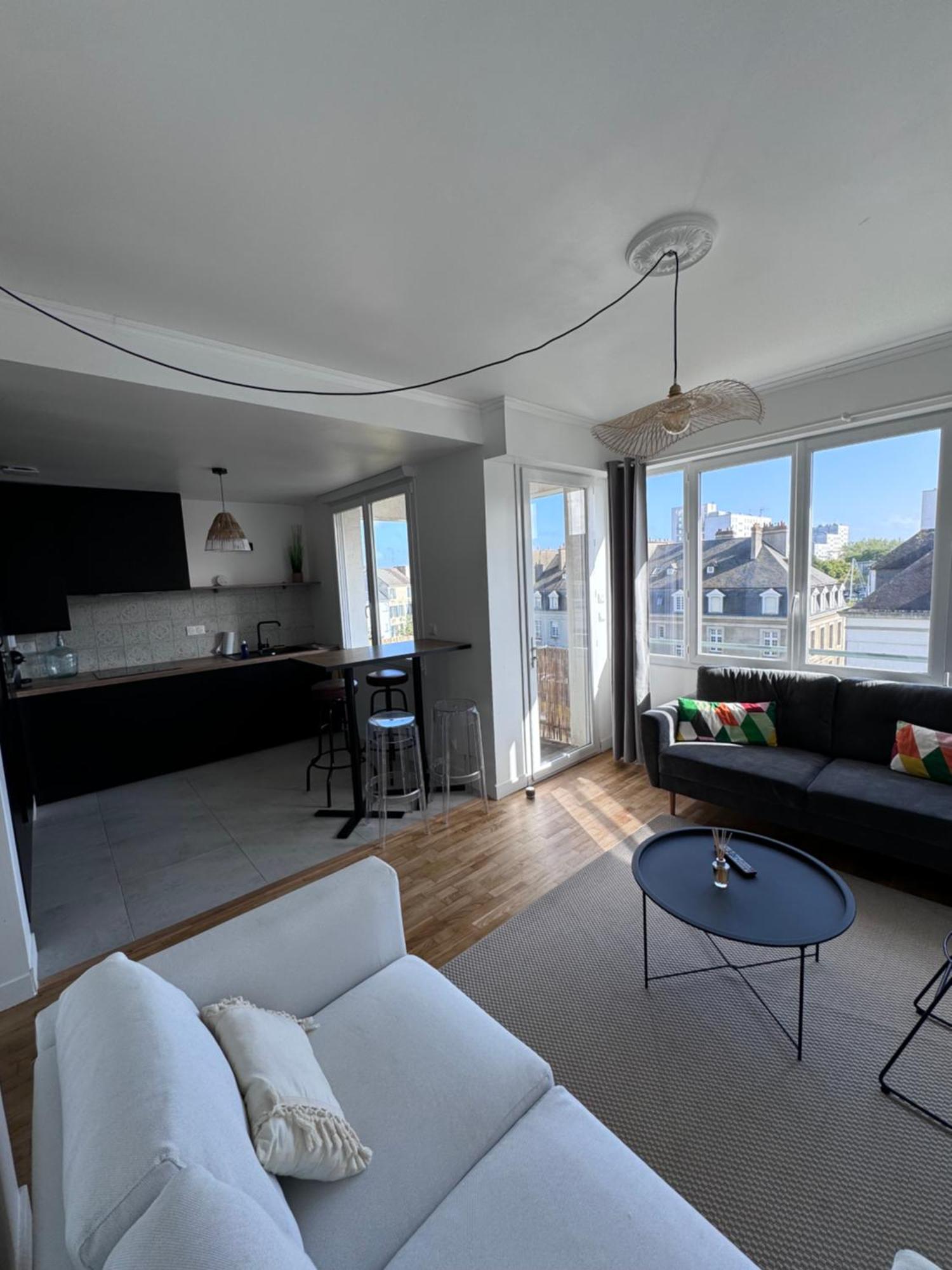 Charmant Appartement T3 Avec Balcon, Centre-Ville Lorient Extérieur photo